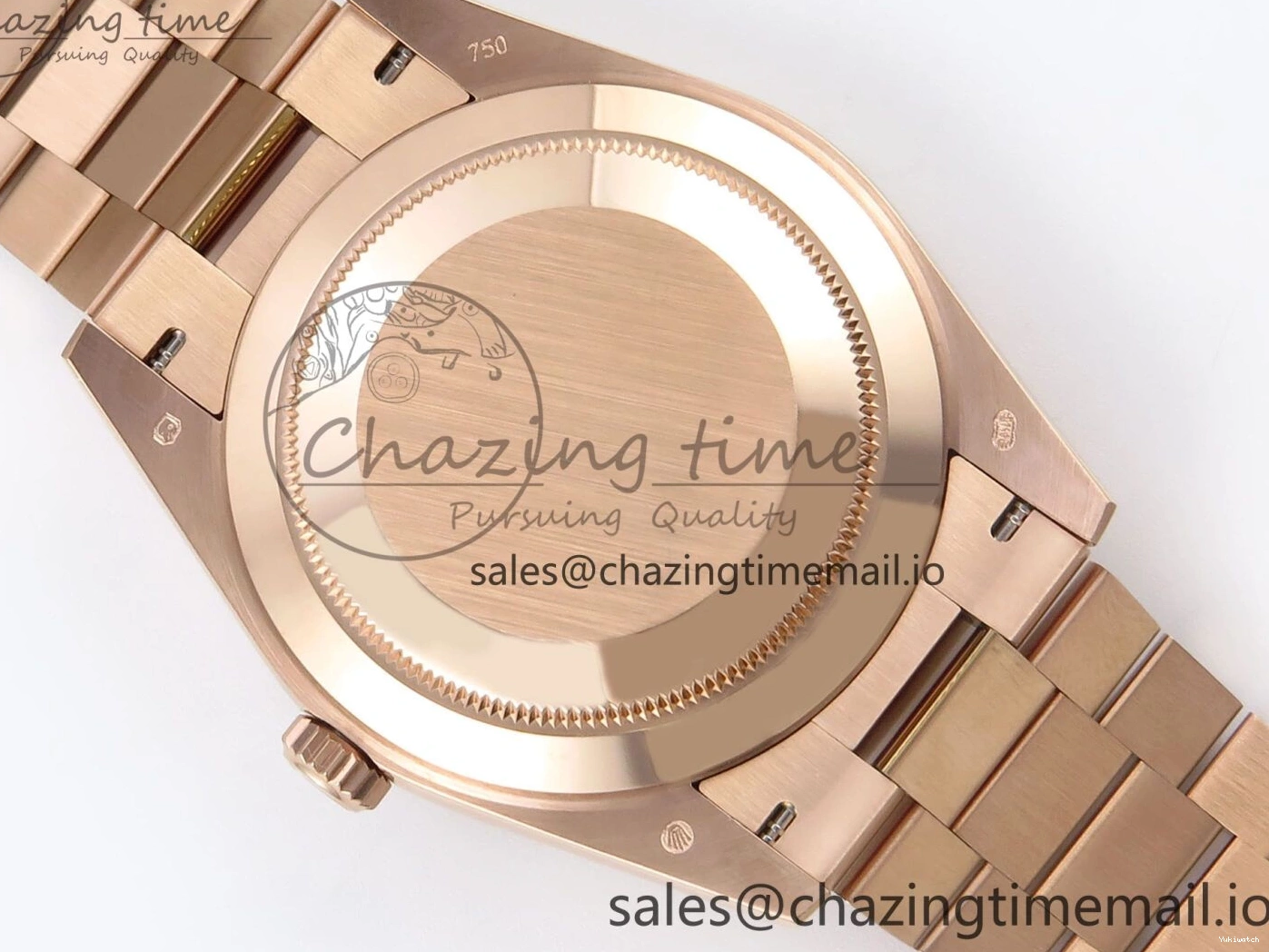 President Markers 228235 Edition Dial on Best Date Blue Bracelet Day VR2836 Diamonds Bezel QF Crystal 40 RG 1:1 0520